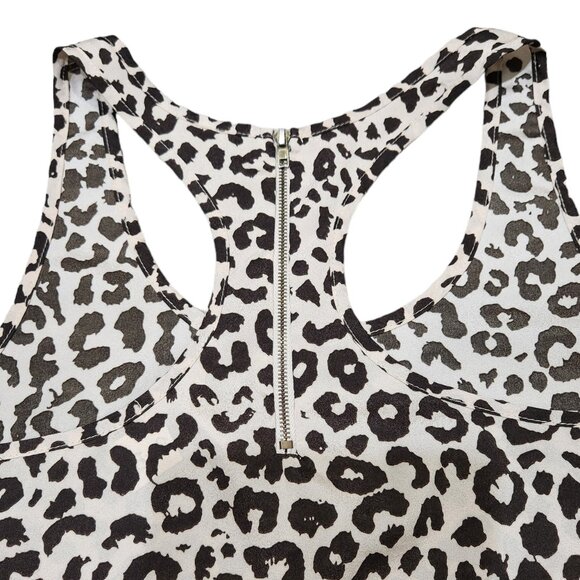 ❤️2/$18 Ambiance Apparel Animal Print Racerback Tank Top Sleeveless S - Picture 3 of 7